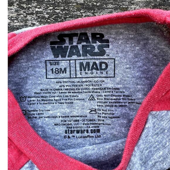 Disney Star‎ Wars BB-Mine Baseball T-shirt, 18m - Picture 4 of 4